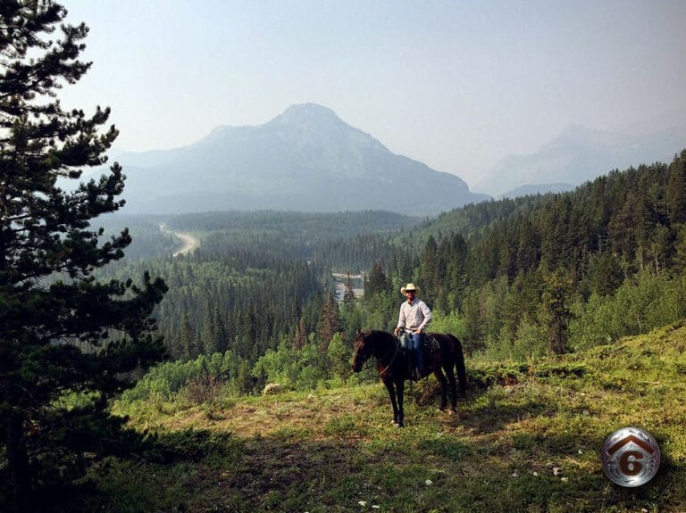 horse back ride rafter six ranch canmore 768x575