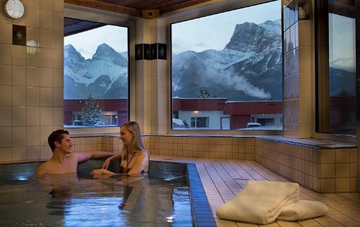 hot tub rocky mountain ski lodge canmore