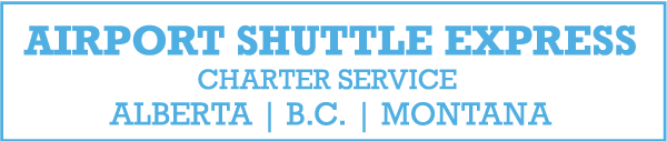 logo airport shuttle express canmore
