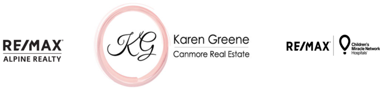 logo karen greene real estate canmore 768x183